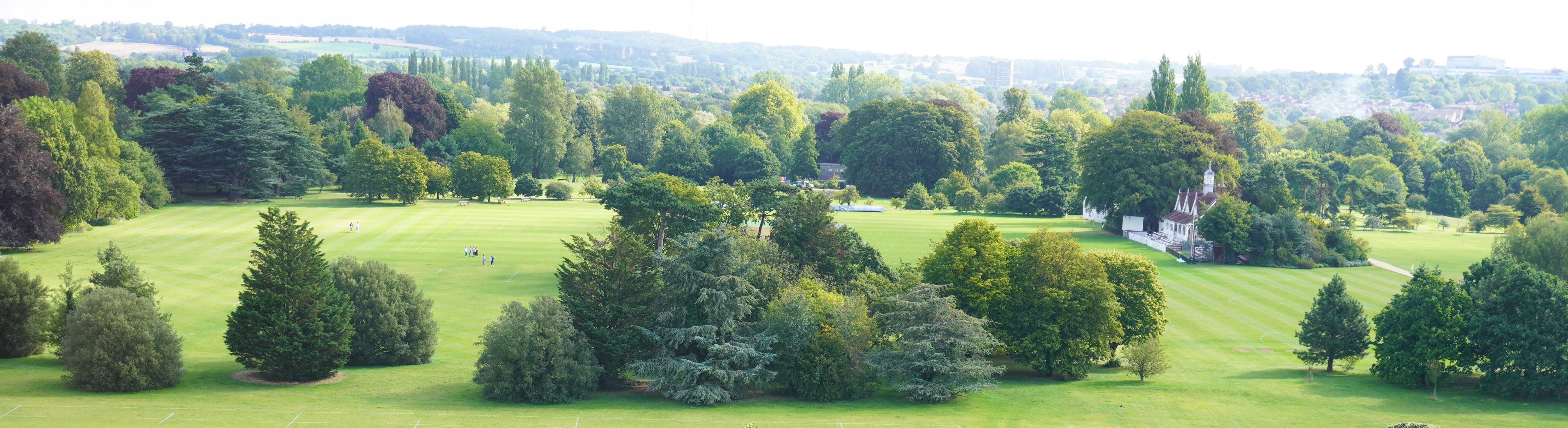Aerial view of University Parks