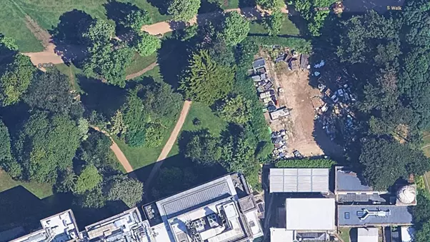 The site of the Genetic Garden in the University Parks