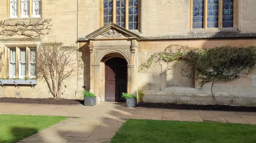 Borders stripped and fresh top soil compost mix laid at Jesus College