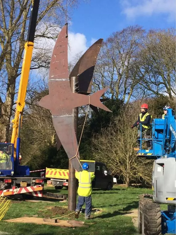 Swift Tower being installed