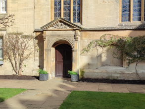 Borders stripped and fresh top soil compost mix laid at Jesus College